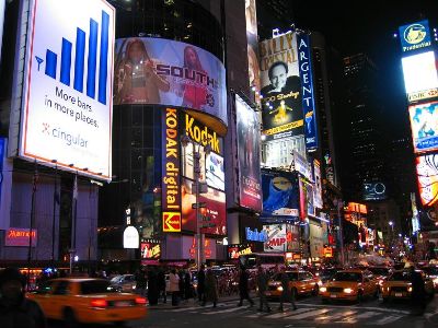 new york time square at night. New York City. Times Square At